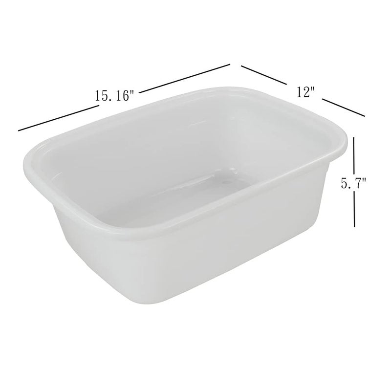 Ramddy Plastic Dish Pan 14 Quart, Set of 4 - Image 4