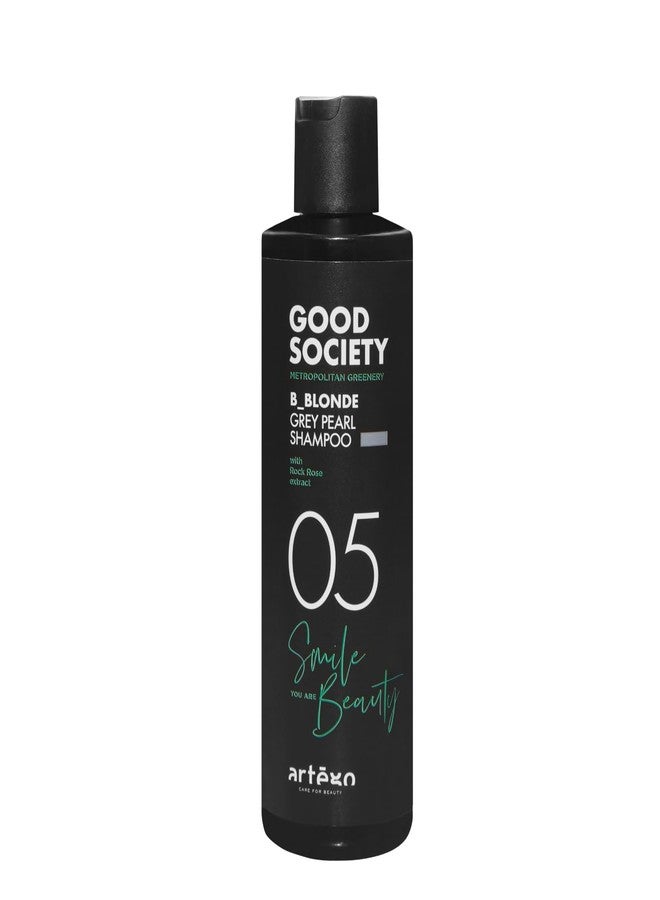 Artègo Good Society B_Blonde Grey Pearl Shampoo - Tone Neutralizing Shampoo for Blonde, Bleached & White Hair (8.5 oz)