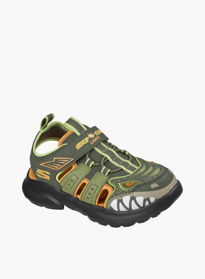 SKECHERS Boys Razor Splash Hook & Loop Flat School Sandals - Image 1
