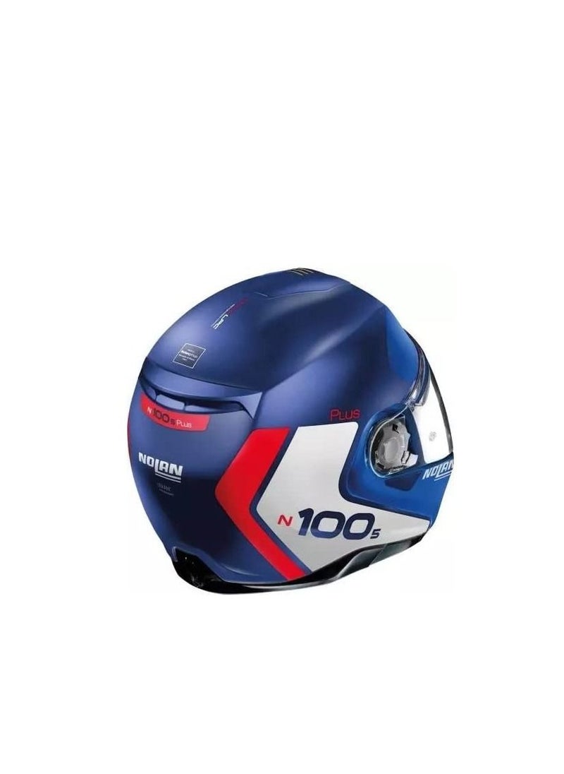 Nolan - Nolan N100-5 Plus Distinctive N-Com 029 Flip-Up Helmet Impertor Blue - S - Image 1
