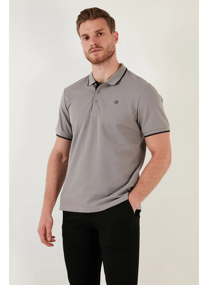 Buratti Cotton Slim Fit Stripe Detailed Buttoned Polo Collar 3-Pack T Shirt Men's T Shirt 5902118S3