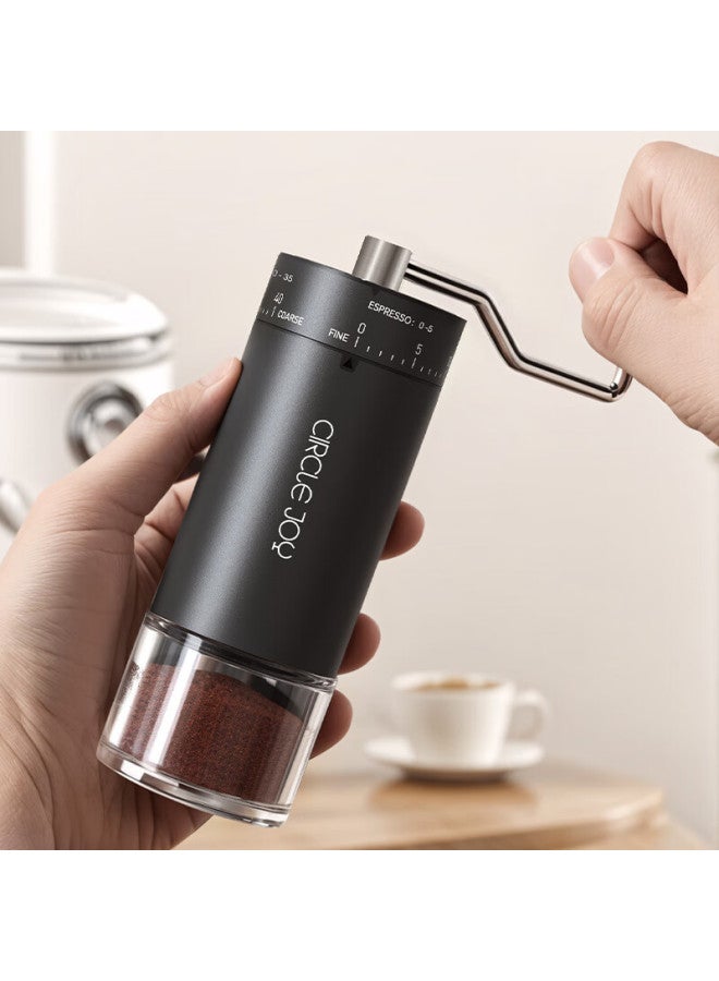 CircleJoy Circle Joy Steel Core Hand-cranked Coffee Grinder, Portable Coffee Maker, Coffee Pot, Pour-over Kettle Set - Image 3