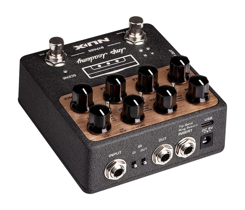 NUX NGS-6 Amp Academy World Class Stomp-Box Amp Modeler - Black - 3 Years Warranty - Image 3