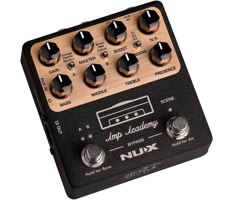 NUX NGS-6 Amp Academy World Class Stomp-Box Amp Modeler - Black - 3 Years Warranty - Image 2