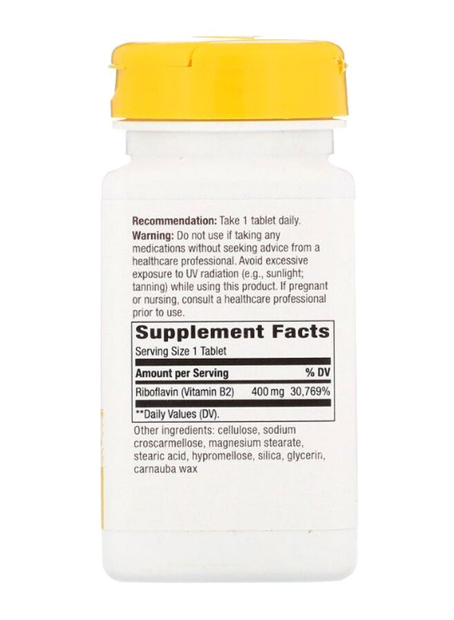 Nature's Way Riboflavin Vitamin B2 - 30 Tablets 400 mg - Image 2