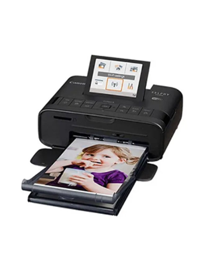 كانون طابعة صور SELPHY CP1300 ملونة محمولة، واي فاي، USB، Apple AirPrint، شاشة LCD قابلة للإمالة مقاس 8.1 سم باللون الأسود أسود - Image 1