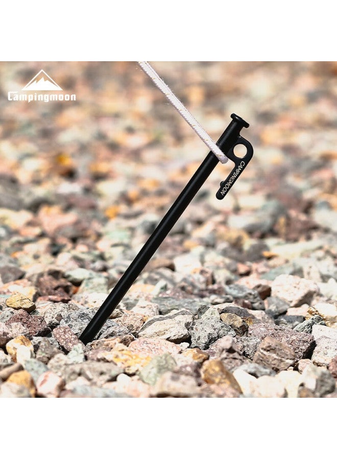 Campingmoon Outdoor Tent Ground Stake Long Stake , 40cm Carbon Steel Ground Stake, Single Piece - Image 2