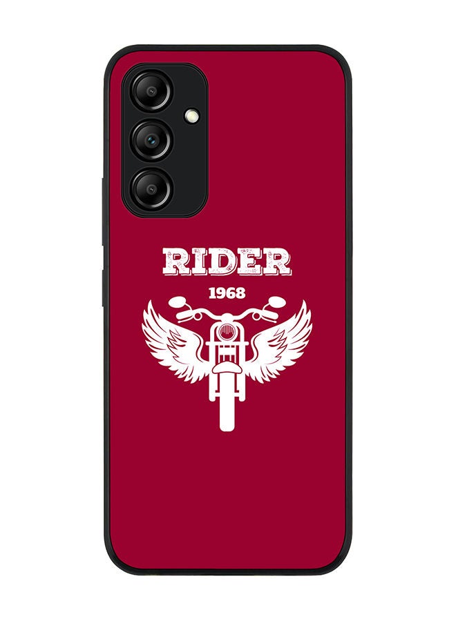 Stylizedd Rugged Black edge case for Samsung Galaxy A34 5G Slim fit Soft Case Flexible Rubber Edges Anti Drop TPU Gel Thin Cover - Rider 1968 - Image 1