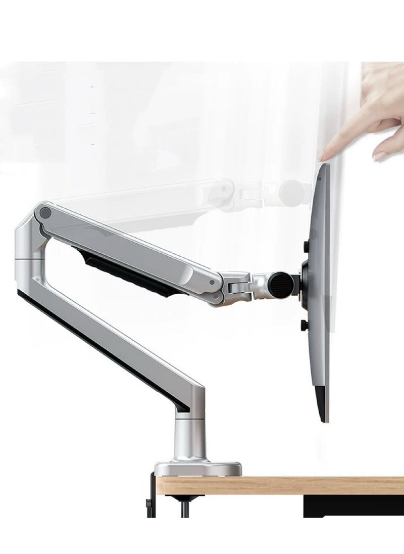 AiQi PVC+Aluminum Alloy Full-Motion Gas Spring Monitor Arm (Supports 2–10KG) — Suitable for 17–32 Inch Screens, Multi-Angle Free Adjustment, Perfect for Office Work, Gaming, and Home Entertainment Across All Scenarios.  - Image 3