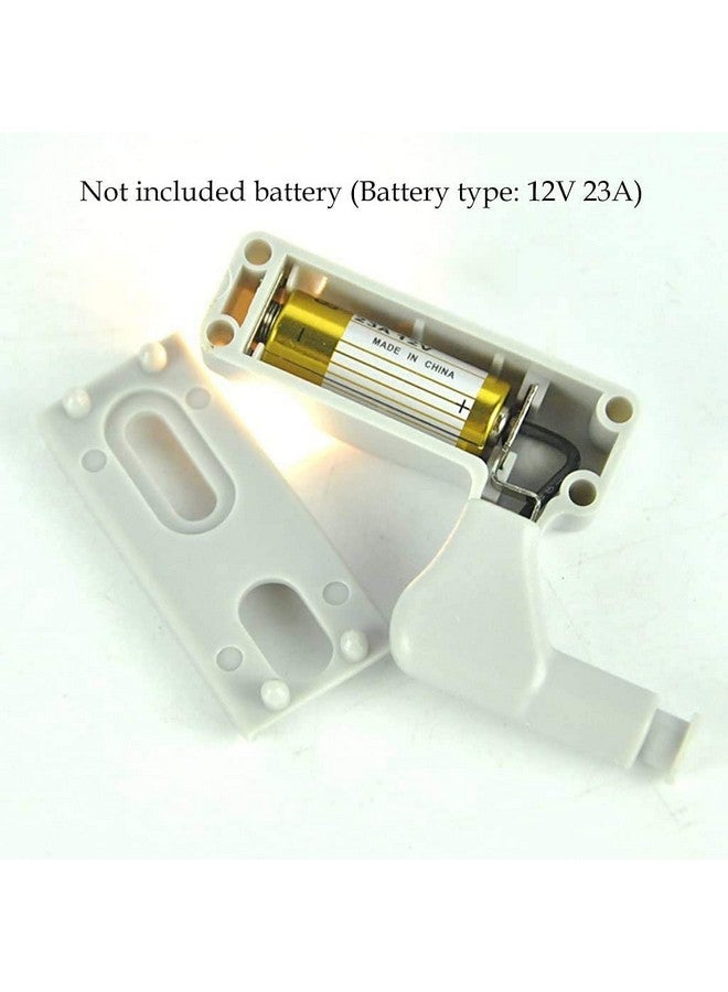 TECHBLAZE Set of 10 Wardrobe Cabinet Hinge LED Motion Sensor Lights Almirah Lights Cupboard LED Hinge Lights Night Lights (Cool LED White, 0.25 W) Lights with Batteries -10 Lights - Image 3