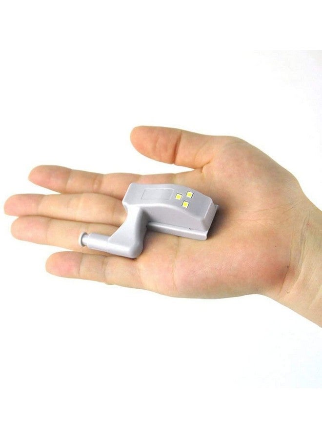 TECHBLAZE Set of 10 Wardrobe Cabinet Hinge LED Motion Sensor Lights Almirah Lights Cupboard LED Hinge Lights Night Lights (Cool LED White, 0.25 W) Lights with Batteries -10 Lights - Image 4