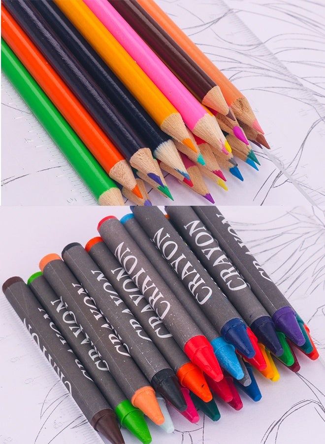 150 PCS Art Supplies Drawing Art Kit for Kids Adults Set with Oil Pastels Crayons Colored Pencils Paint  - Image 4