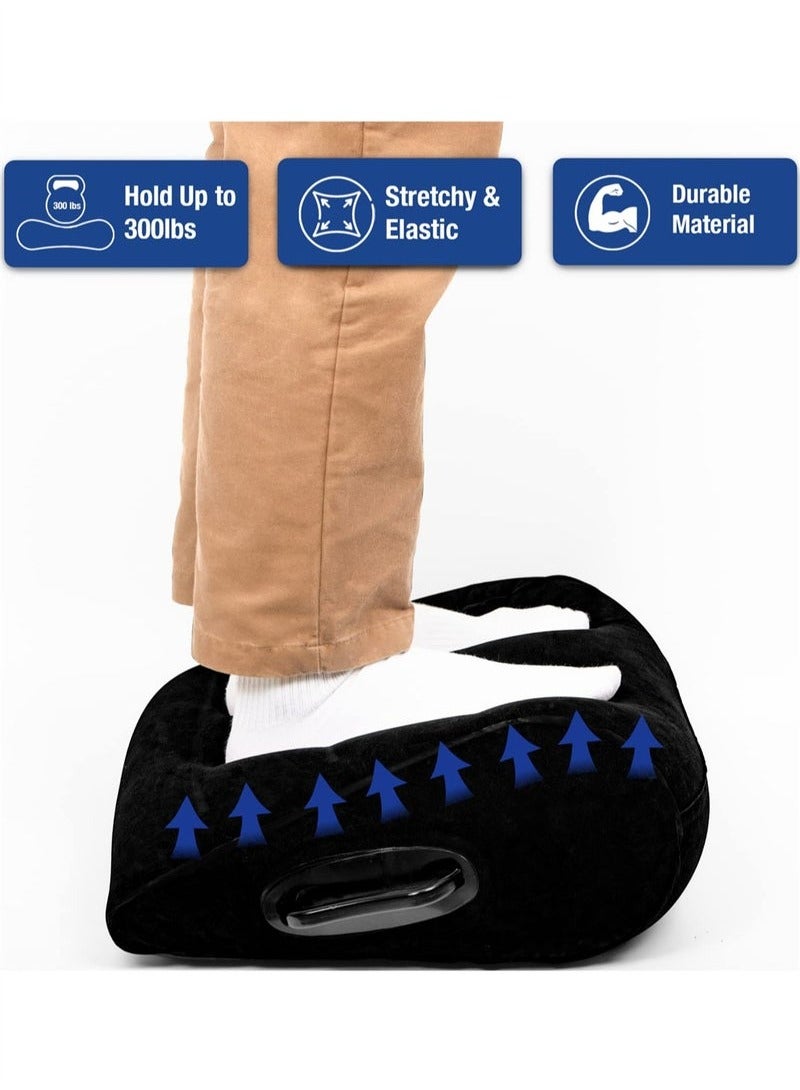 وسادة إسفين قابلة للنفخ لرفع الساق والتعافي بعد الجراحة - محمولة وسريعة - تضخيم بمقابض - Image 5