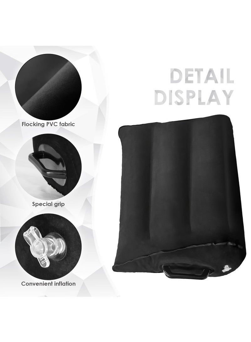 وسادة إسفين قابلة للنفخ لرفع الساق والتعافي بعد الجراحة - محمولة وسريعة - تضخيم بمقابض - Image 3