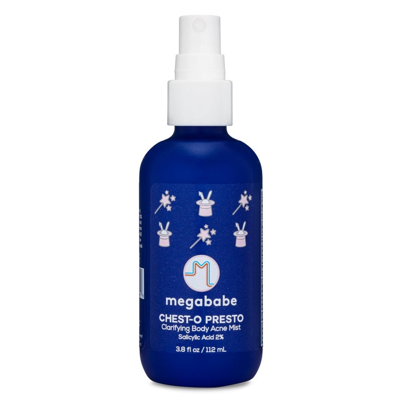 Megababe Chest-o Presto | Clarifying Body Acne Mist | Benzoyl Peroxide Free | 3.8 fl oz - Image 1