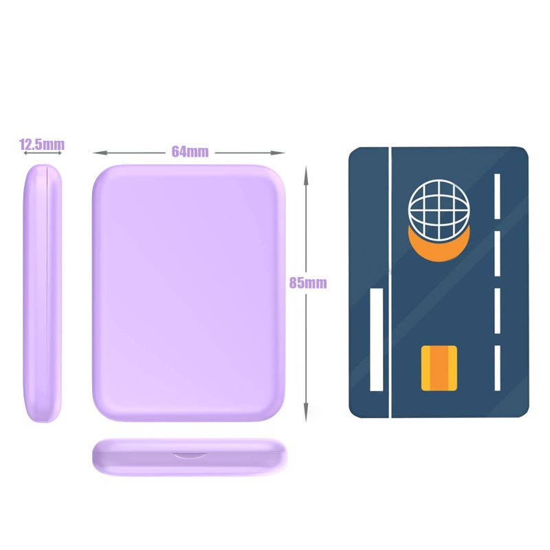 Wobsion Small Mirror With Lights Led Compact Makeup Mirror 1X/3X Mini Travel Mirror With Magnification Portable Hand Held Mirror For Purse Pocket Gifts For Girls Purple - Image 5