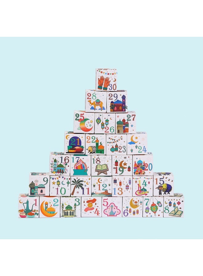 Daytoyz 30 Ramadan Advent Calendar, Ramadan Calendar, Ramadan Gift Bags, Ramadan Stickers, Countdown Calendar, Umrah Mubarak Stickers, Eid Mubarak Stickers, Eid Gift Bags, Ramadan Bags, Ramadan Gift Box - Image 5