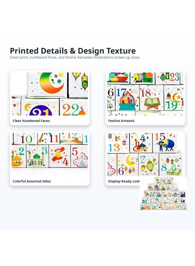 Daytoyz 30 Ramadan Advent Calendar, Ramadan Calendar, Ramadan Gift Bags, Ramadan Stickers, Countdown Calendar, Umrah Mubarak Stickers, Eid Mubarak Stickers, Eid Gift Bags, Ramadan Bags, Ramadan Gift Box - Image 5