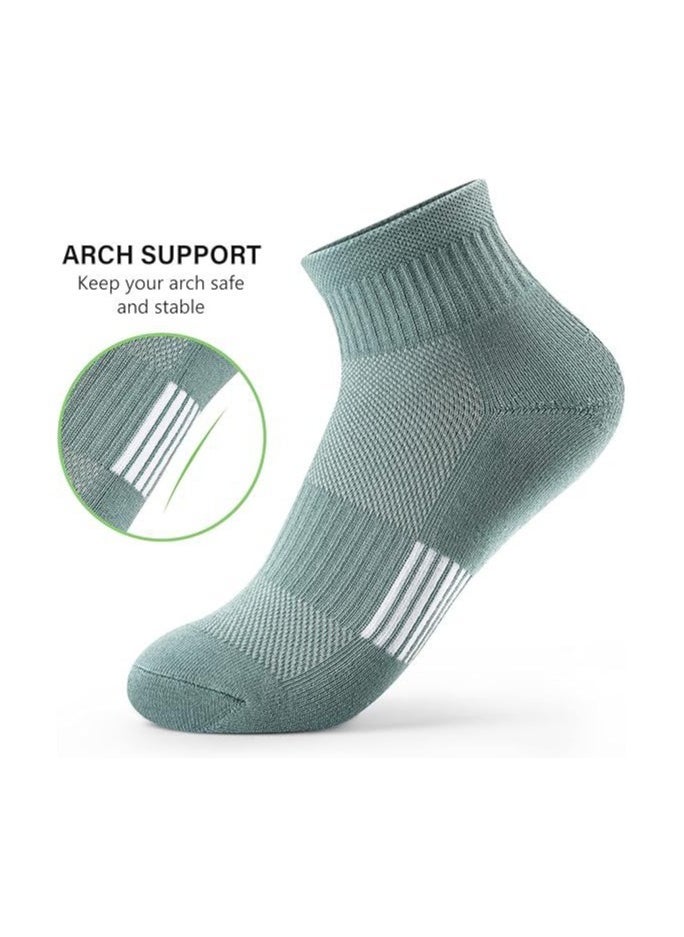 5 Pairs Summer Sports Sweat Absorbent Socks for Men and Women (Size 37-45) - Image 3