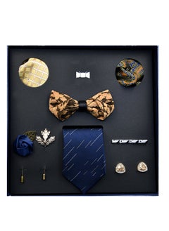 8 pcs high-end tie men's business professional formal tie bow tie cufflinks fashion accessories gift box