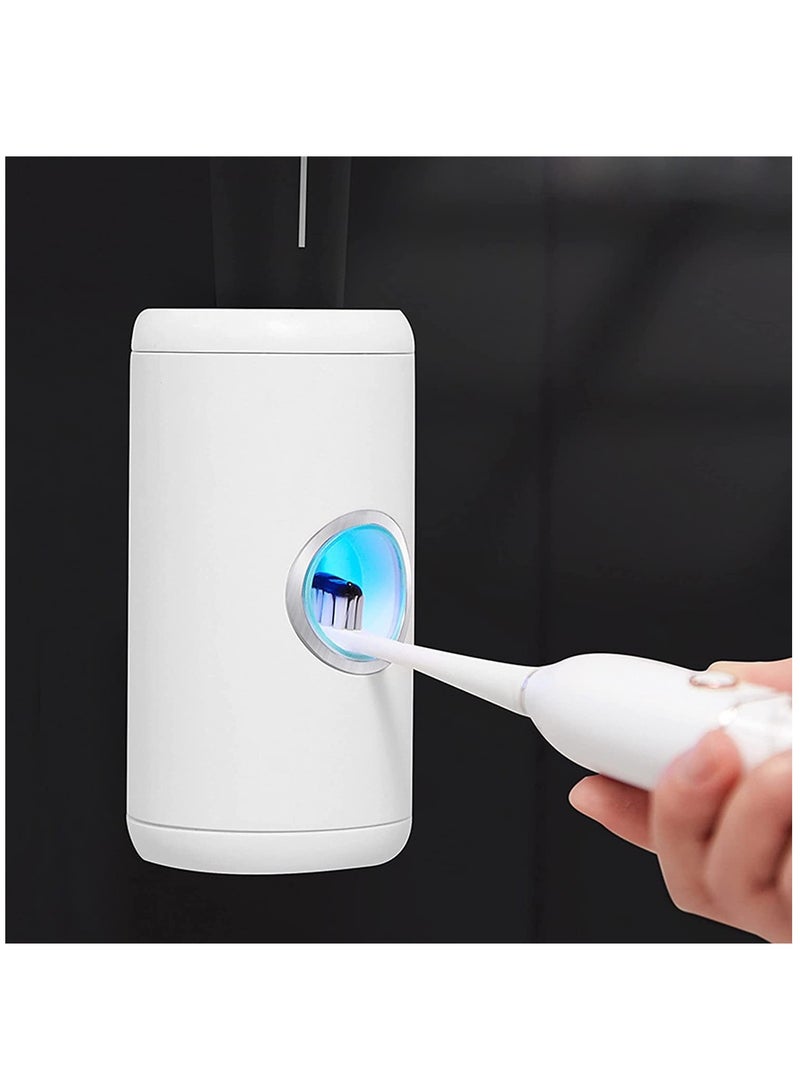 SYOSI Electric Toothpaste Dispenser, Auto-Sensing for Automatic Squeezer Tooth Paste, Rechargeable & Wall-Mounted, Bathroom, Sink