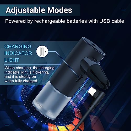 UCINNOVATE معطر هواء السيارة الذكي - موزع هواء تلقائي مع مشبك تهوية، موزع USB 3 أوضاع تركيز، جهاز رذاذ بالموجات فوق الصوتية، عطر فرنسي طبيعي للسيارة والمكتب والمنزل - Image 5