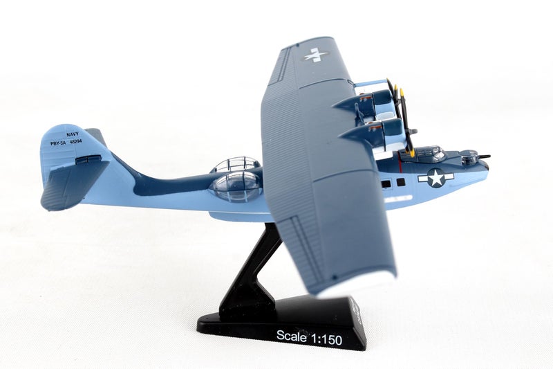 Daron Worldwide Trading Postage Stamp USN Pby5 Catalina 1/150 Airplane Model - Image 2