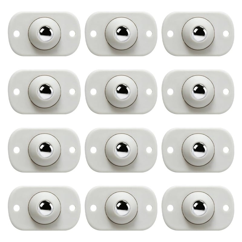 16 Pcs Self Adhesive Swivel Castor Wheels 25mm For Furniture Trash Cans Boxes - Image 1