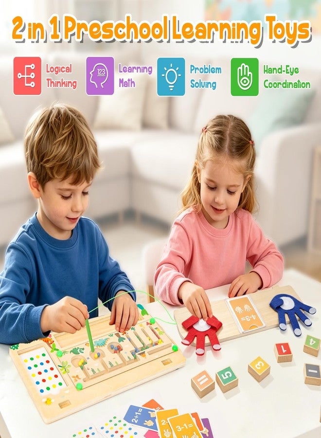 Wdmiya ألعاب مكعبات الأرقام من ويدميا، ألعاب تعليمية 2 في 1 للأطفال بعمر 3 سنوات - Image 4