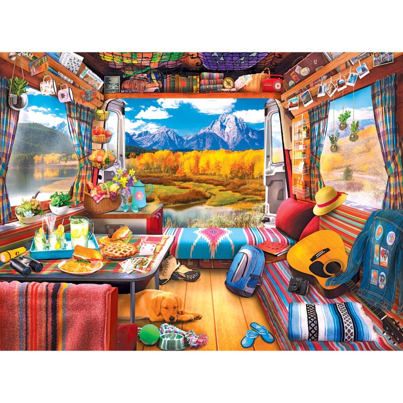 RoseArt My Happy Place Van Life 750 Piece Jigsaw Puzzle for Adults - Image 2