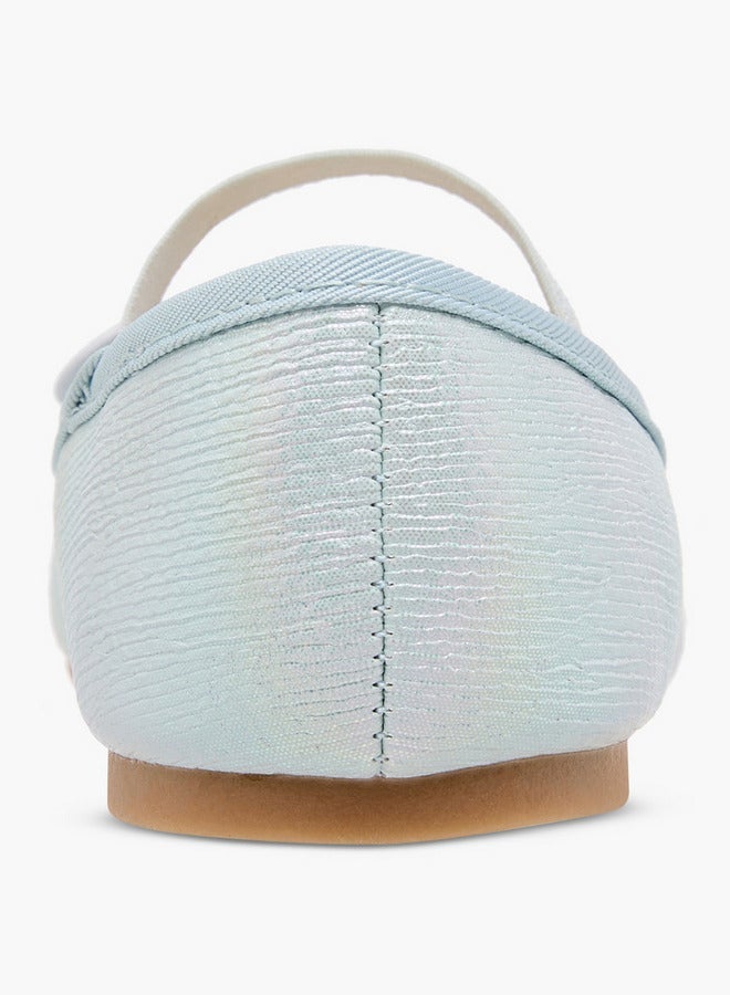 فلورا بيلا من شو إكسبرس حذاء باليرينا للبنات بفيونكة وشريط مطاطي - Image 5