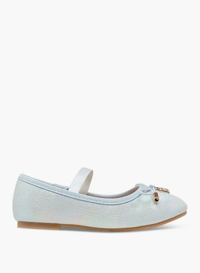 فلورا بيلا من شو إكسبرس حذاء باليرينا للبنات بفيونكة وشريط مطاطي