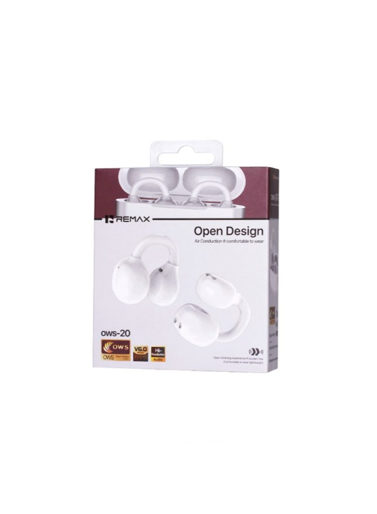 ريماكس سماعات Remax Small Talk BT اللاسلكية المفتوحة OWS-20 بتقنية True Wireless V6.0 TWS مثالية للرياضة - Image 1