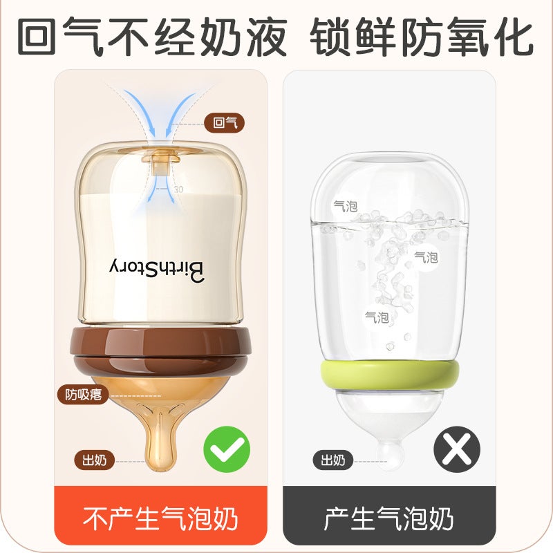 Ppsu Bottle For Newborn Babies 0 To 3-6 Months And Above, Anti-Flatulence, Anti-Choking, Imitation Breast Milk, Anti-Leakage - Image 3