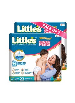 Little's Baby Diapers Xxl Size | Pants Style | 15-25 Kg | 44 Count - Pack Of 2 | Cottonsoft Baby Diaper With Leakage Guard, Wetness Indicator & 12 Hours Absorption  - Image 1