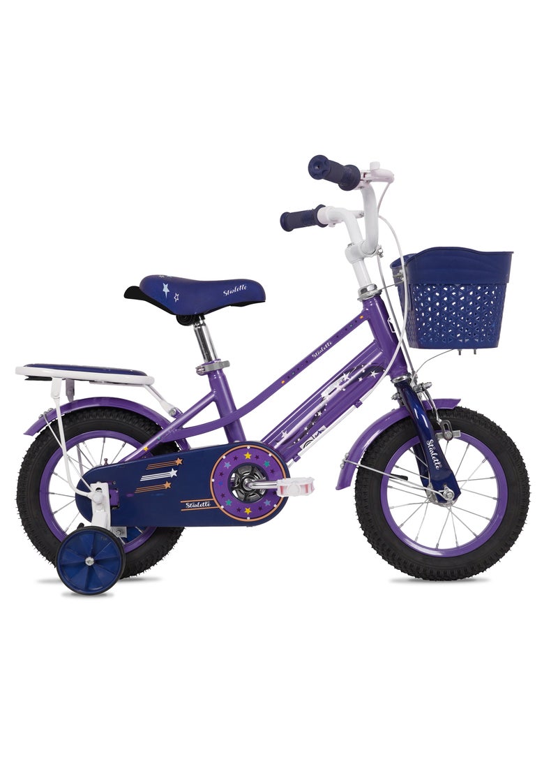 Vaux Starlette Road Bike || 14 Inch Wheel Size || For Kids || Adjustable Seat || Purple - Image 1