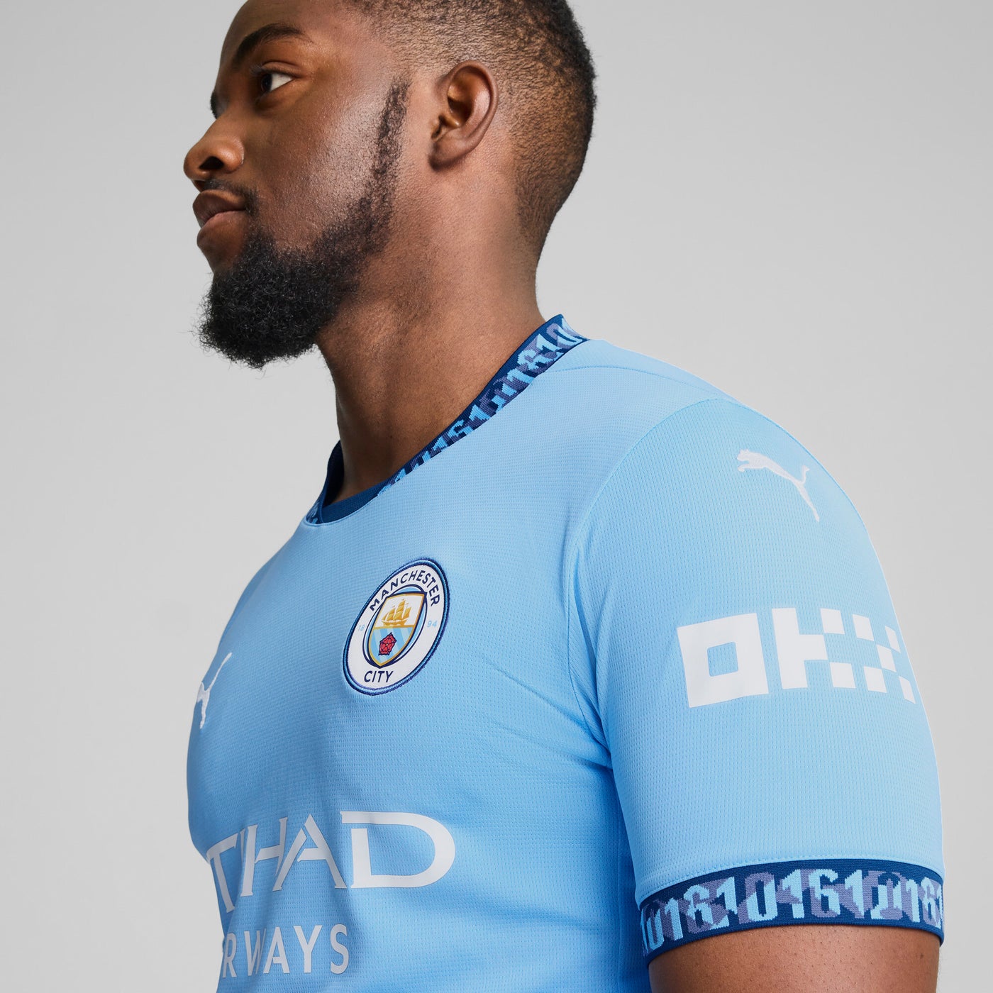 Manchester City 24/25 Mens Blue Home Jersey image 6