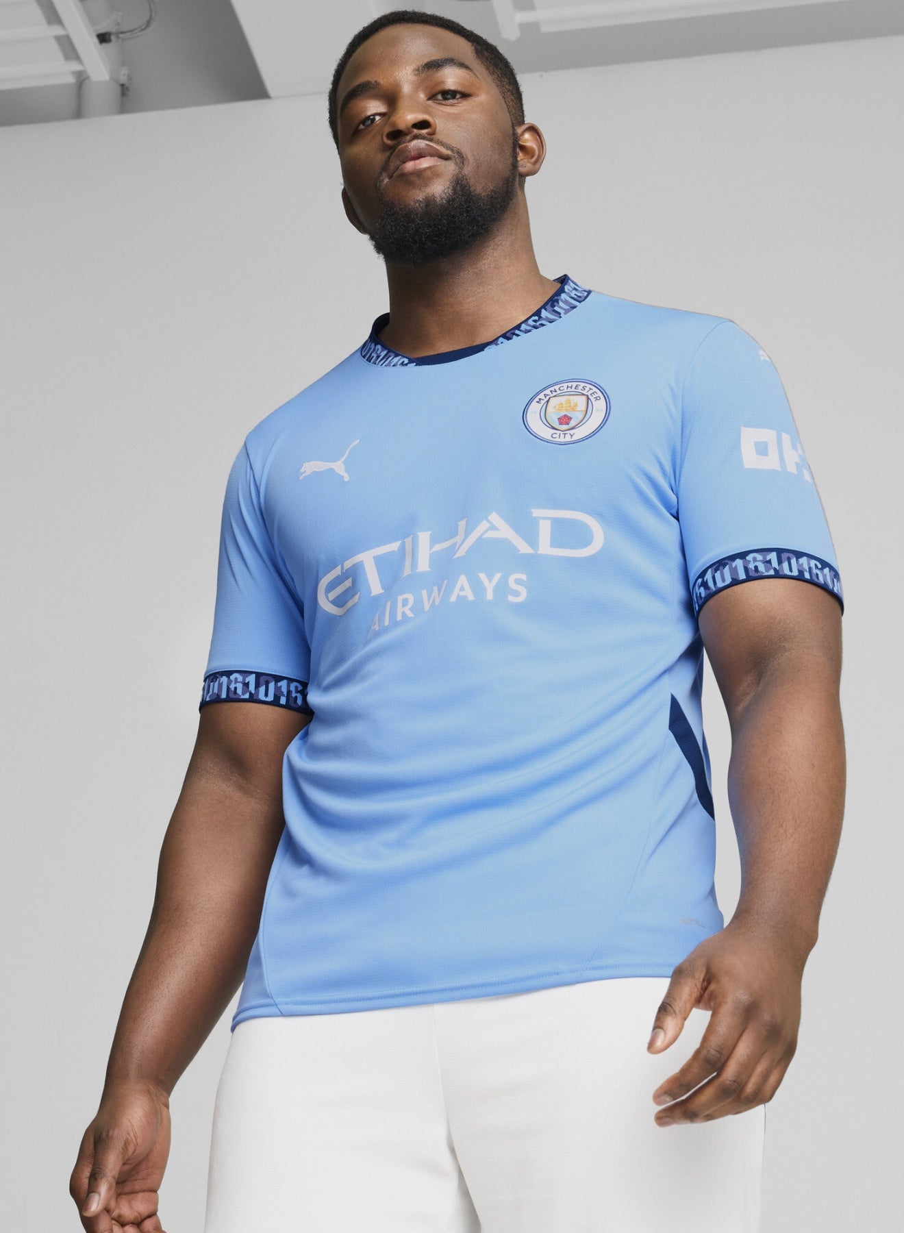 Manchester City 24/25 Mens Blue Home Jersey image 2