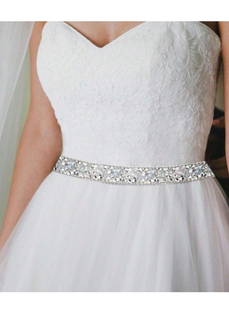 Self-Adhesive Crystal Rhinestone Diamond Ribbon for Embellishments and Decoration 1 Piece Length 92cm Width 1cm - Image 4