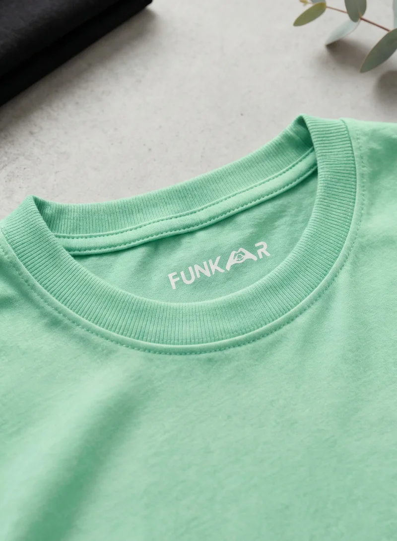 Funkaar green Mermaid Birthday Kids T-Shirt –'I Am 2' Design, 100% Combed Cotton, Bio Washed – For Girls for Women | Best Price UAE