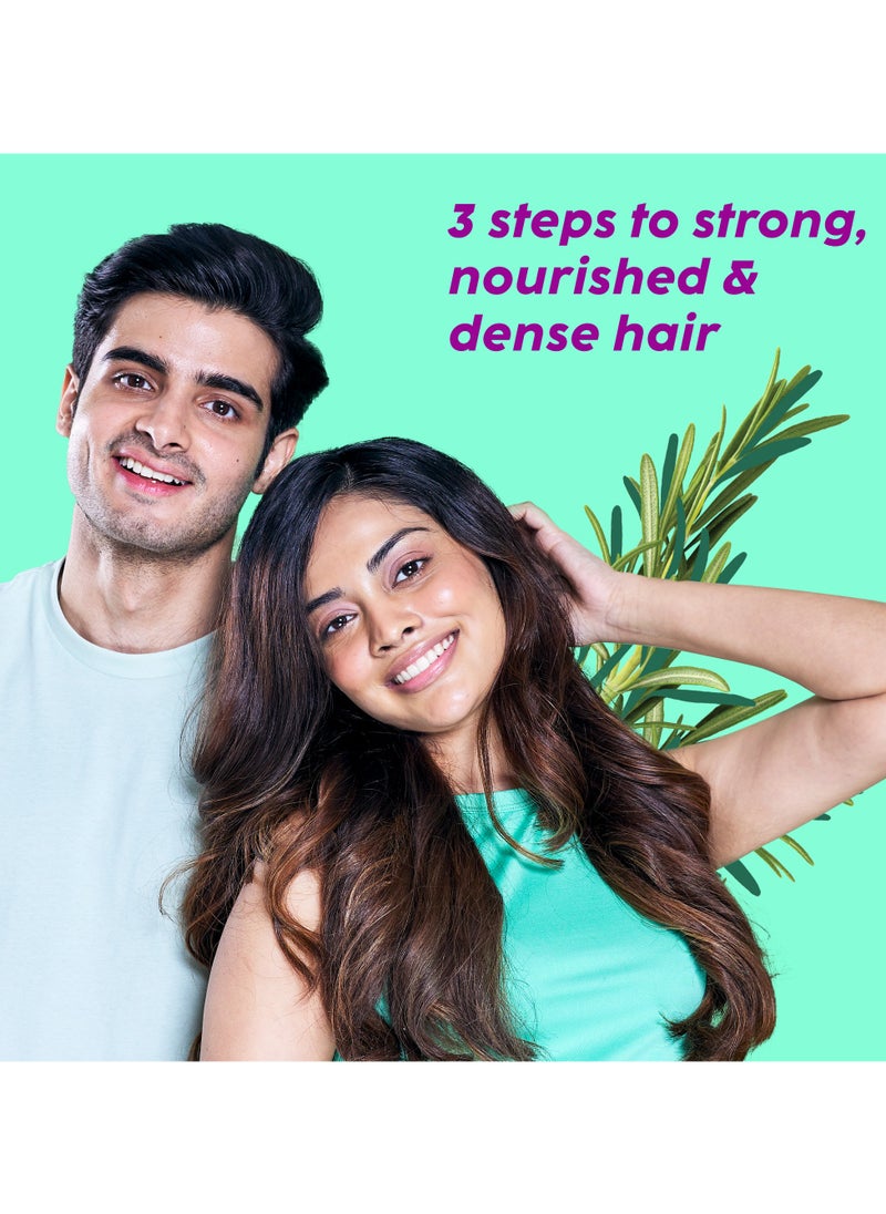 PLIX THE PLANT FIX - Rosemary Anti Hairfall Regime Combo 3% Redensyl Serum, Advanced Shampoo And Conditioner - Image 1