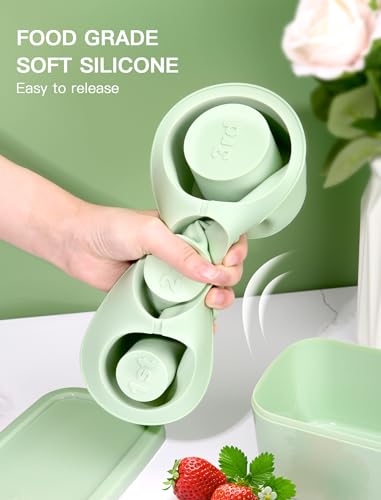 Ukulork Ice Cube Tray for Tumbler Cup 30Oz-40Oz, 3 Pcs Silicone Cylinder Ice Mold with Lid and Bin for Freezer, Easy Fill and Release Ice Maker for Whiskey, Cocktail BPA-Free - Image 5