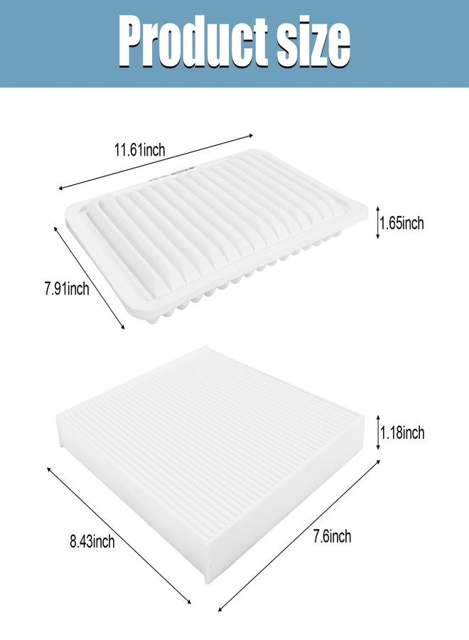 HYFTJYZ Engine & Cabin Air Filter Combo Set 87139-07010 17801-0H050 Replacement for Toyota Camry 4 cylinders 2007-2017 Venza 4 cylinders 2009-2016 - Image 5