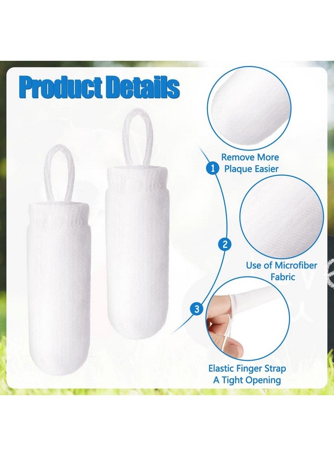 Chunful 20 Pcs Microfiber Fingerbrush for Dogs Soft Finger Toothbrush Pet Dental Finger Brush for Dog Cat Teeth Cleaning Remove Plaque and Tartar  - Image 2