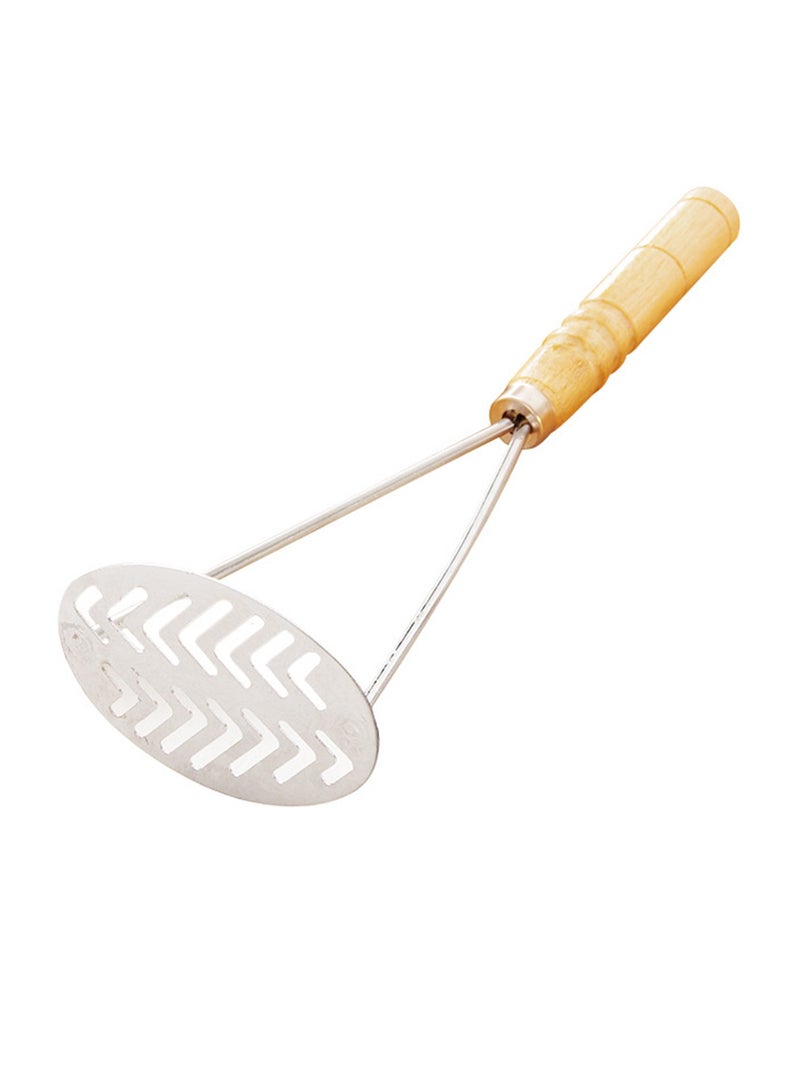 Manual potato masher with wooden handle  - Image 1