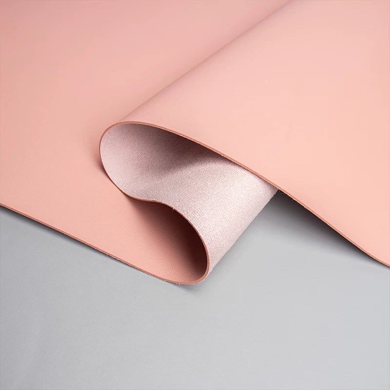 Solid color PU leather table mat, light luxury, high-end feeling, waterproof, oil-proof, heat-insulating, tabletop protection mat, special shape, can be cut - Image 1
