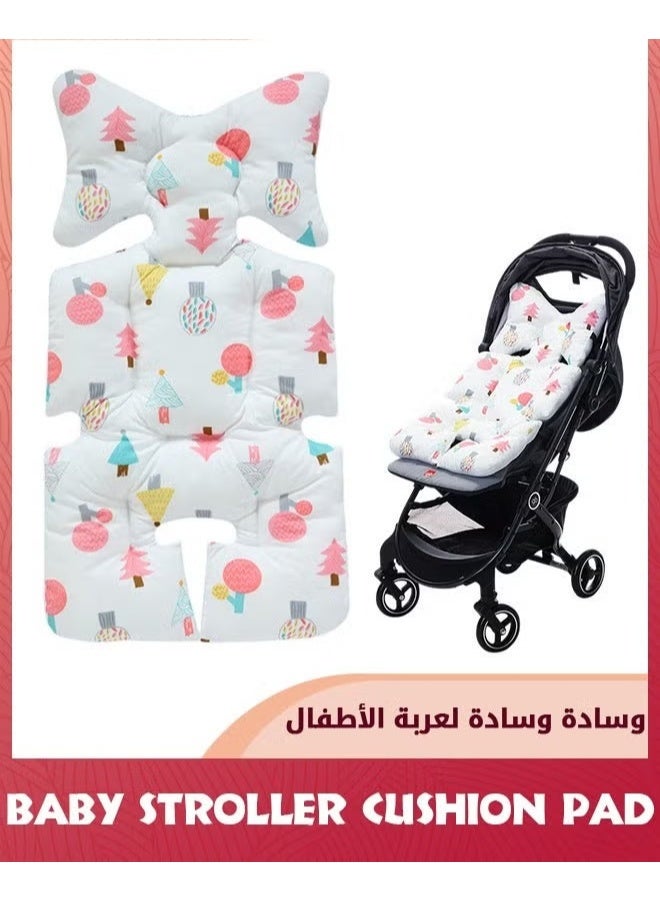 EETU Baby Stroller Cushion Pad,Universal Breathable Thick Pad,Baby Seat Liners,Baby Head Body Support Car Protector,Stroller Cushion,Pushchair Neck - Image 1