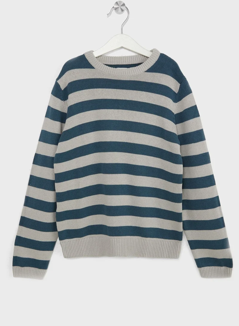 MANGO Kids Striped Sweater