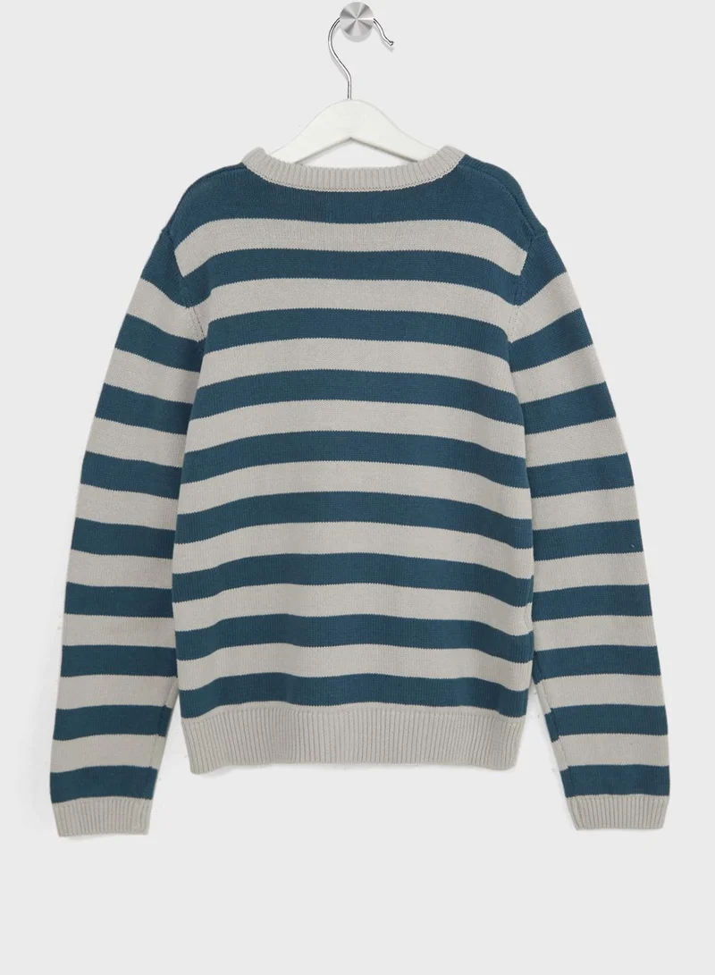 MANGO Kids Striped Sweater