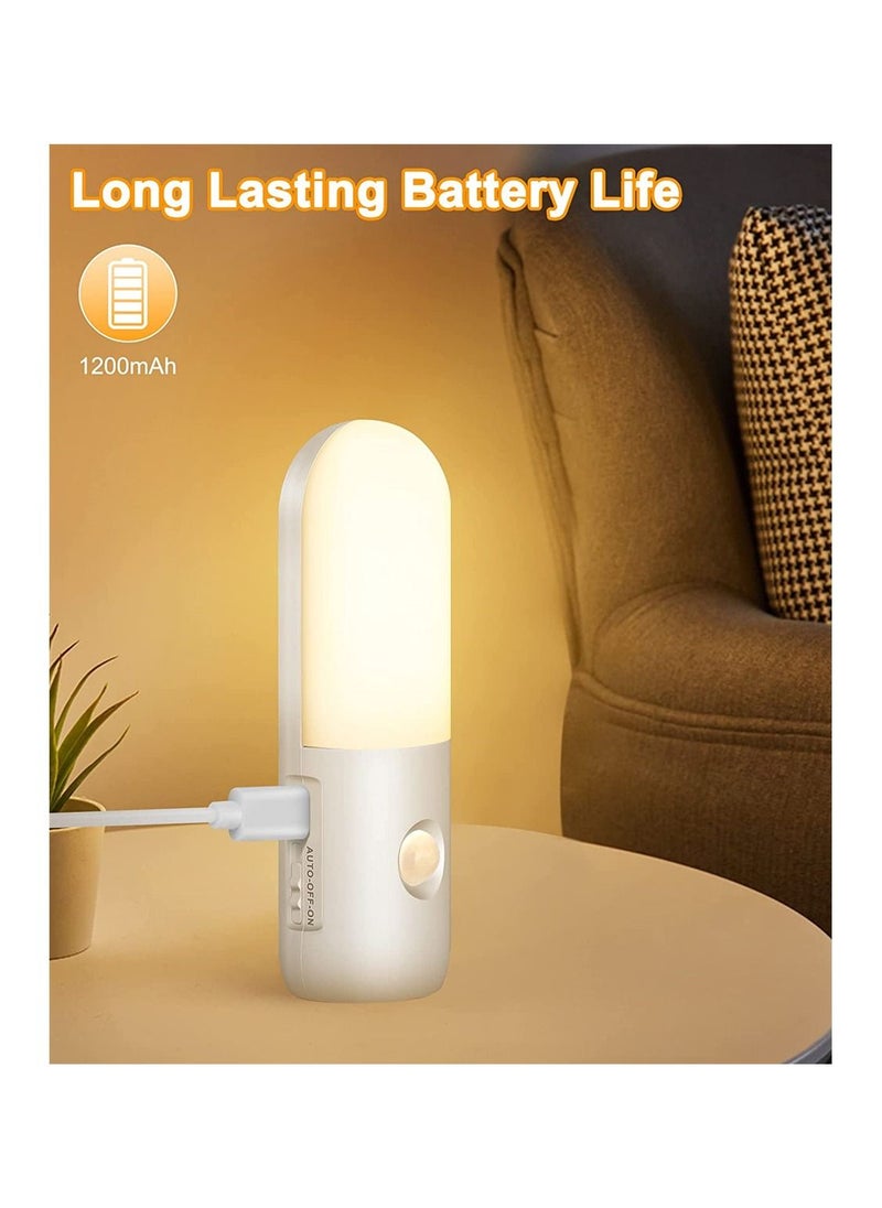 Y&D LED Night Lights Indoor Rechargeable Cordless Lamp with Motion Sensor & 3 Color Temperature Dimming Torch Mode Portable Activated Nightlight for Bedroom Bathroom Stairway Hallway  - Image 5
